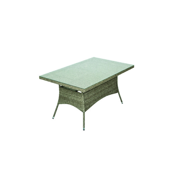 MIZA VRTNA BAY RATAN siva 150X90X75CM 60370 AGM 