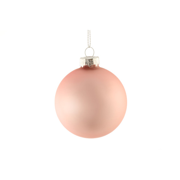 KROGLICA STEKLENA PINK, 7cm