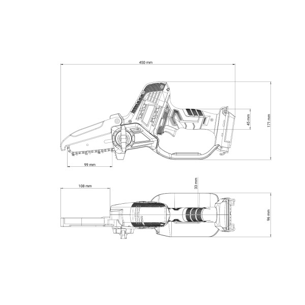 Žaga Akumulatorska Ročna VBT 0520-1BCB Fuse Villager 
