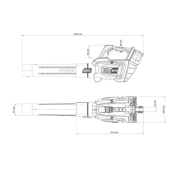 Puhalnik Listja Akumulatorski VBV 2440 Fuse Villager 
