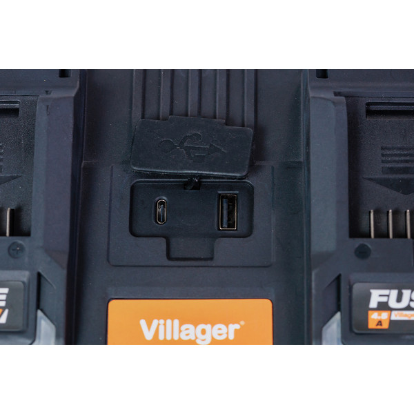 POLNILNIK HITRI DVOJNI 18V 2x4.5A FUSE 083384 Vill 