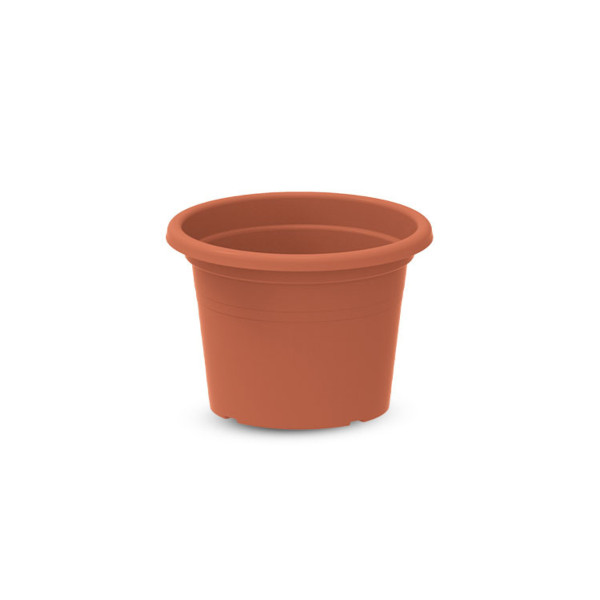 PVC LONEC CILINDRO, P20xH14, TERRACOTTA 