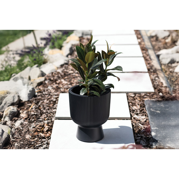 PVC lonec, Milly, 23.9x30.5 cm, antracit