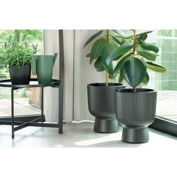 PVC lonec, Milly, 39x45.5 cm, antracit