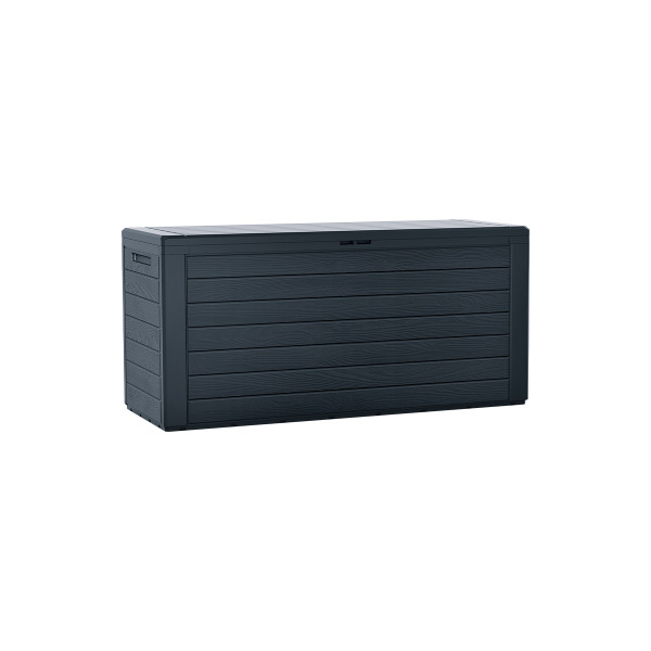 PVC Vrtni zaboj, Woodenbox, 116x43.8x55 cm, antracit
