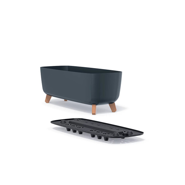 PVC lonec, Gracia Case, 39x19.5x18.7 cm, antracit 