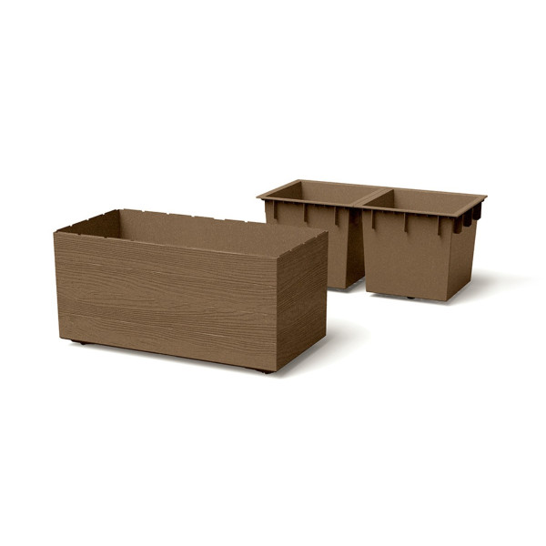 PVC Korito, Madera Case, 57.7x28.8x29 cm, v barvi lesa 