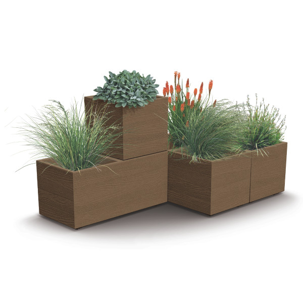 PVC Korito, Madera Case, 77x38.5x37 cm, v barvi lesa 