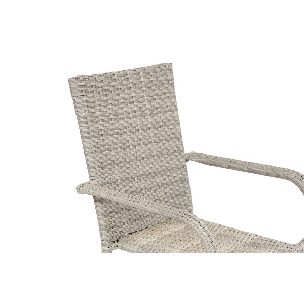 Stol vrtni Bay ratan siv 6/1 