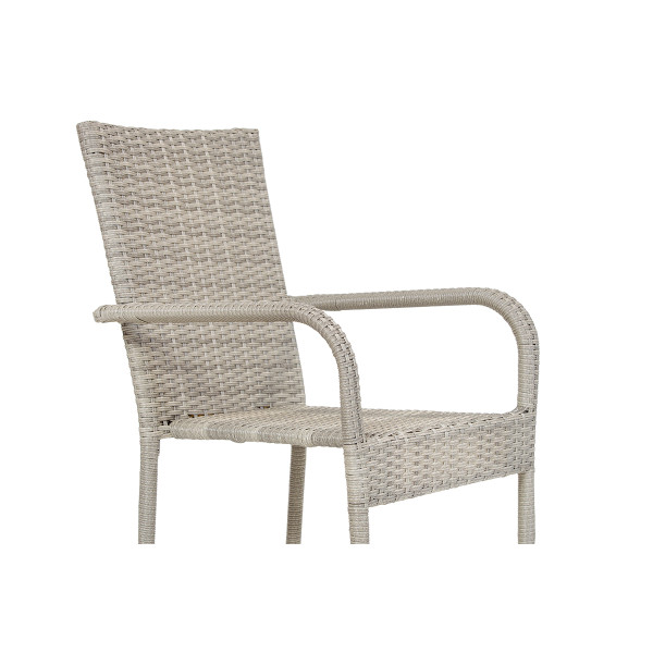 Stol vrtni Bay ratan siv 6/1 