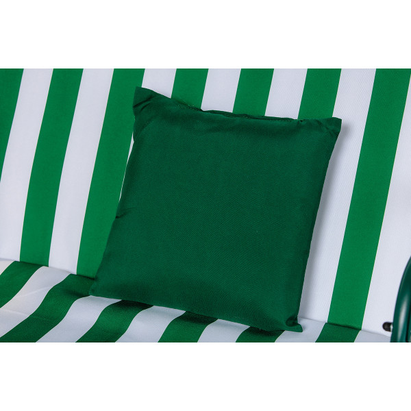 GUGALNICA DVOJNA MYKONOS Z BLAZINAMI ZELENO BELA 89245 