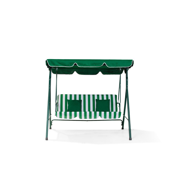 GUGALNICA DVOJNA MYKONOS Z BLAZINAMI ZELENO BELA 89245 