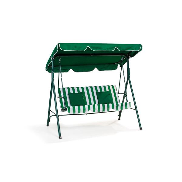 GUGALNICA DVOJNA MYKONOS Z BLAZINAMI ZELENO BELA 89245 