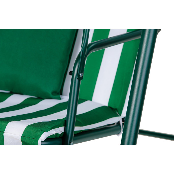 GUGALNICA DVOJNA MYKONOS Z BLAZINAMI ZELENO BELA 89245 