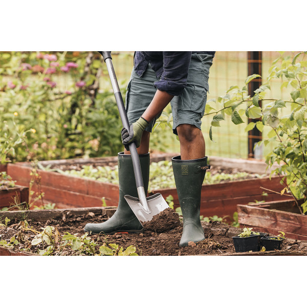 Lopata prekopna zaobljena ergonomic SIVA POL 1067512 Fiskars 