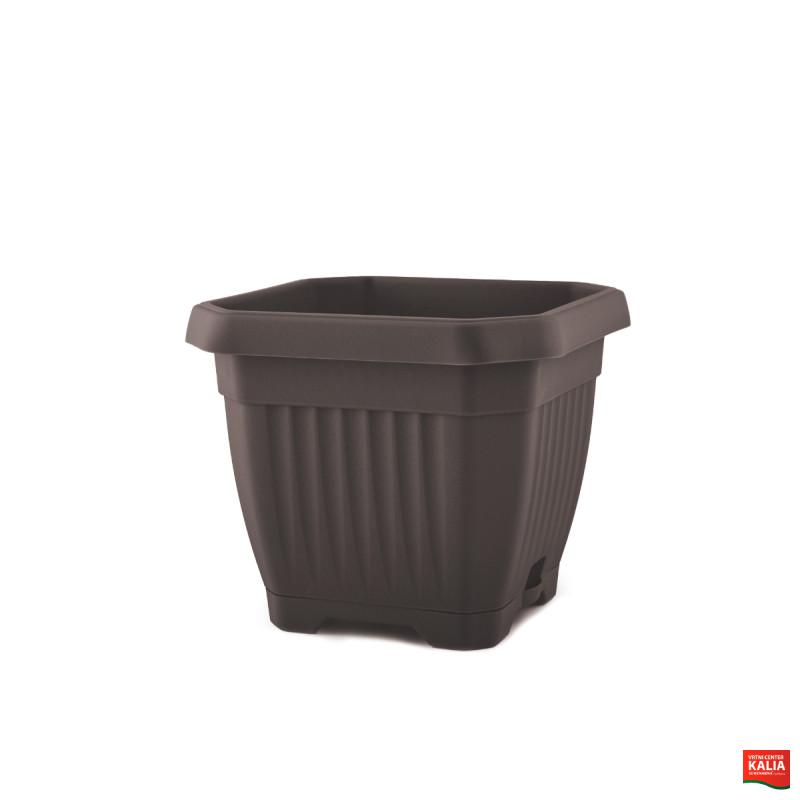 LONEC PVC OCTAGON s podst. 25x25cm brown R633025