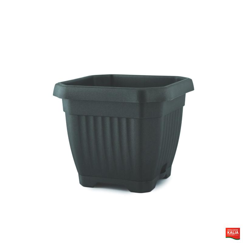 LONEC PVC OCTAGON s podst. 25x25cm anth. A633025