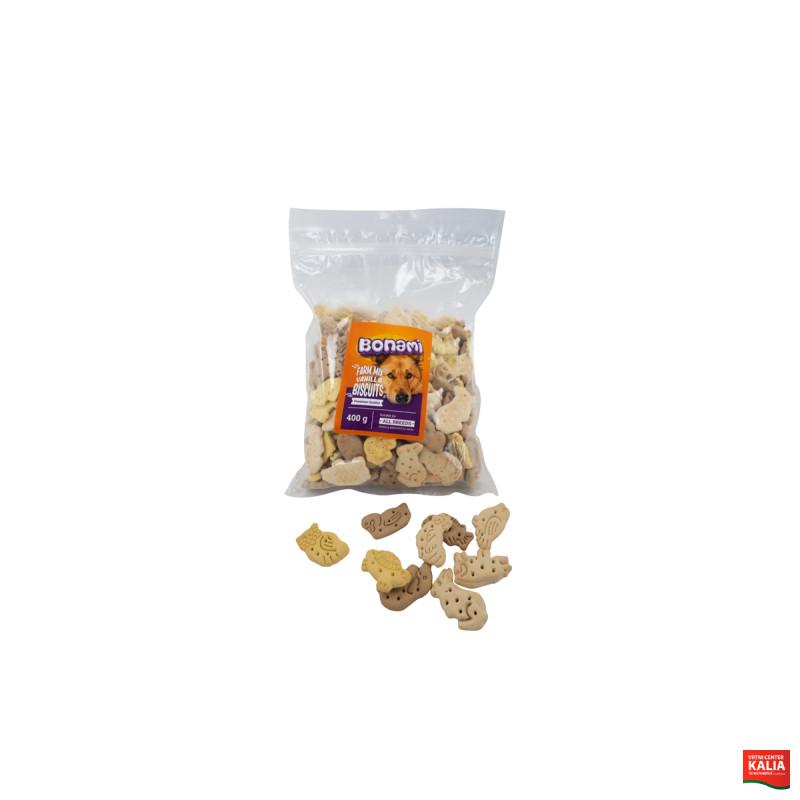 Bonami piškoti za pse farm mix vanili 400g-40274
