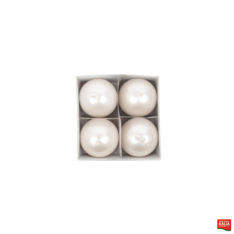 SVEČA ADVENT KROGLA 60mm 4/1 PERL 