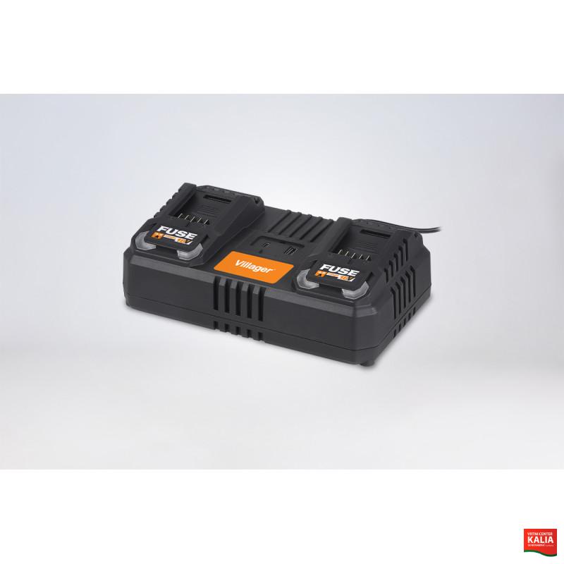 Polnilnik hitri dvojni 18V 2x3.5A Fuse