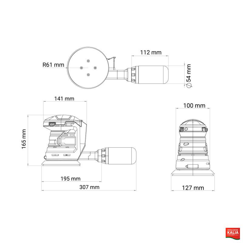 Brusilnik orbitalni FUSE VLN 7220 Villager 