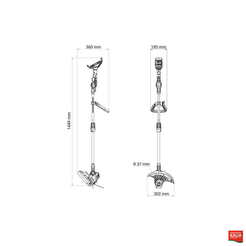 Kosa akumulatroska z nitko BC 2940 Fuse Villager 