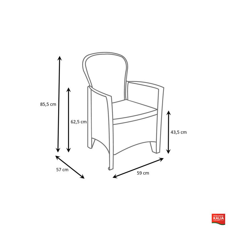 Garnitura Jungle PVC Ratan Videz, Blazine 