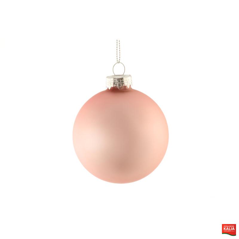 KROGLICA STEKLENA PINK, 7cm