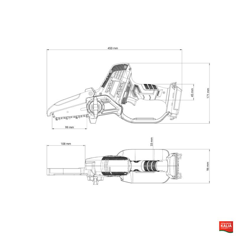 Žaga Akumulatorska Ročna VBT 0520-1BCB Fuse Villager 