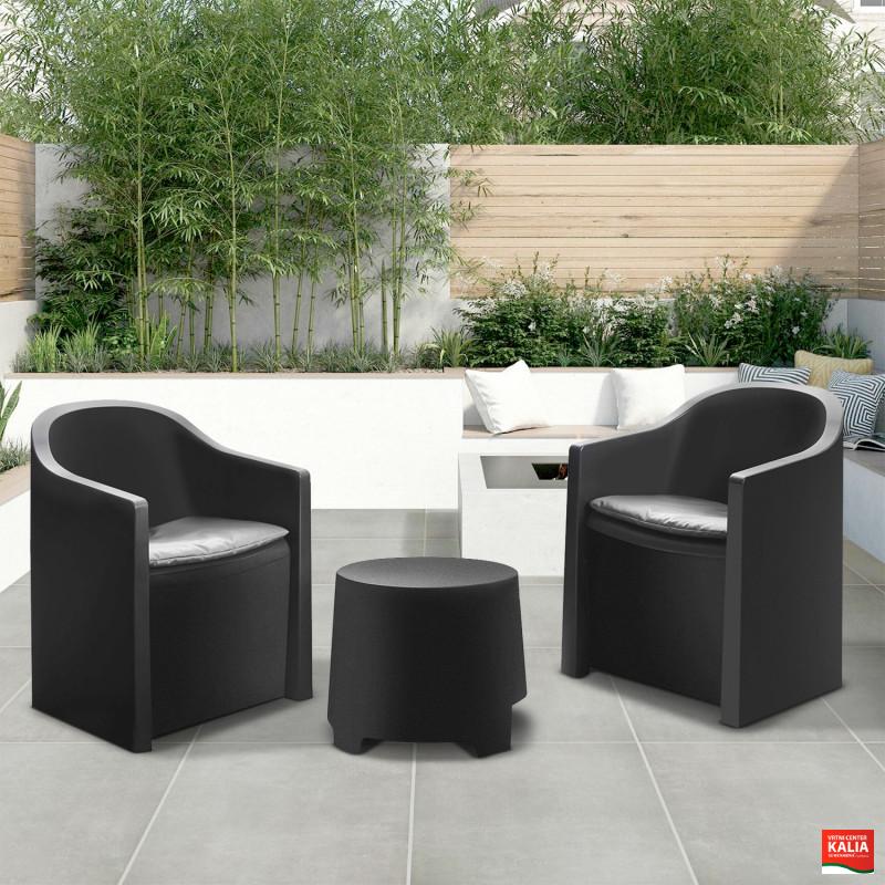 SET LUNA 2+1 ANTRACIT
