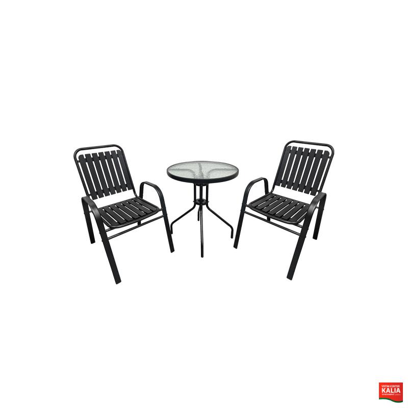 GARNITURA ARUBA SET 2+1 KOVINA 086581
