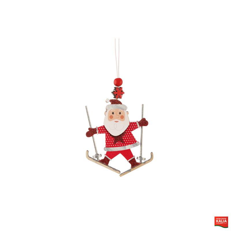 OKRASEK VISEČI BOŽIČEK S SMUČMI 