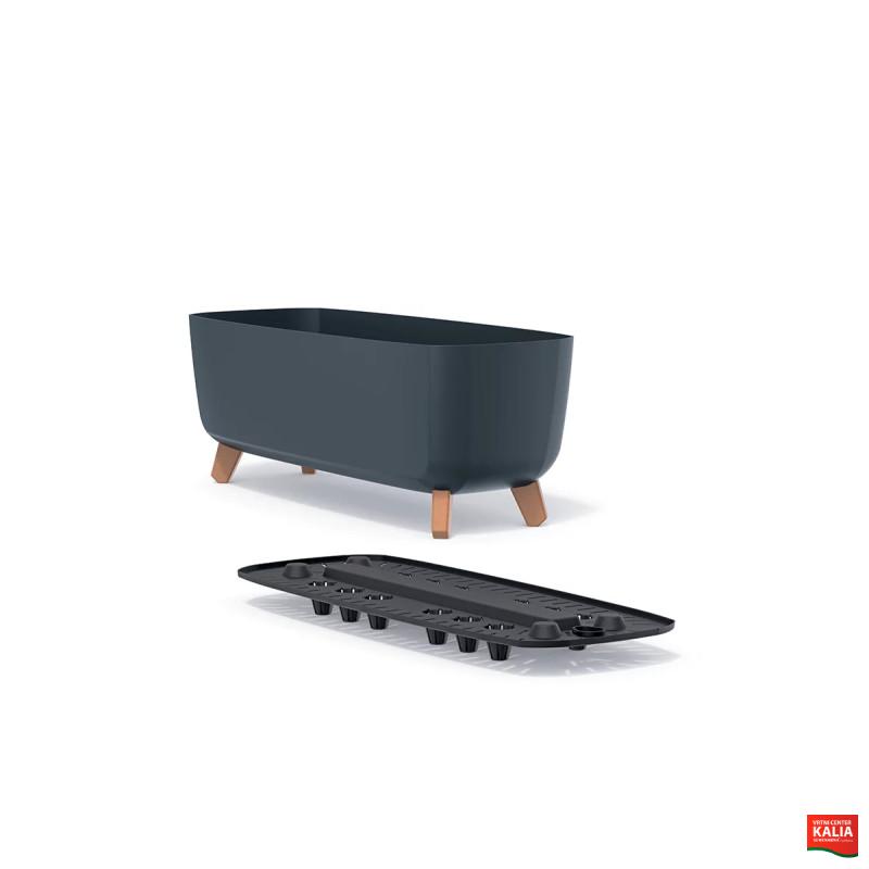 PVC lonec, Gracia Case, 39x19.5x18.7 cm, antracit 