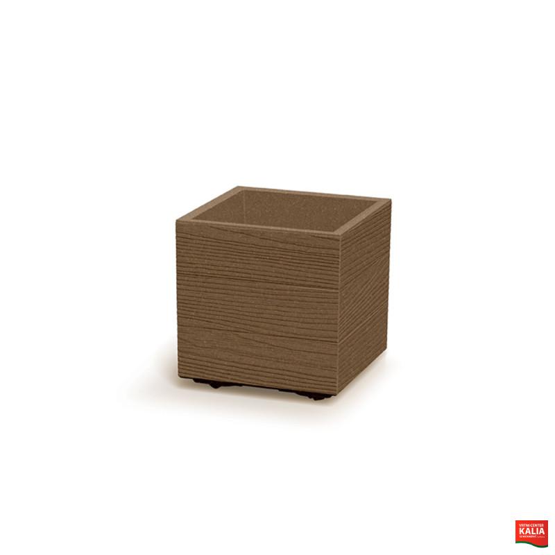 PVC Korito, Madera Square, 28x28x29 cm, v barvi lesa 