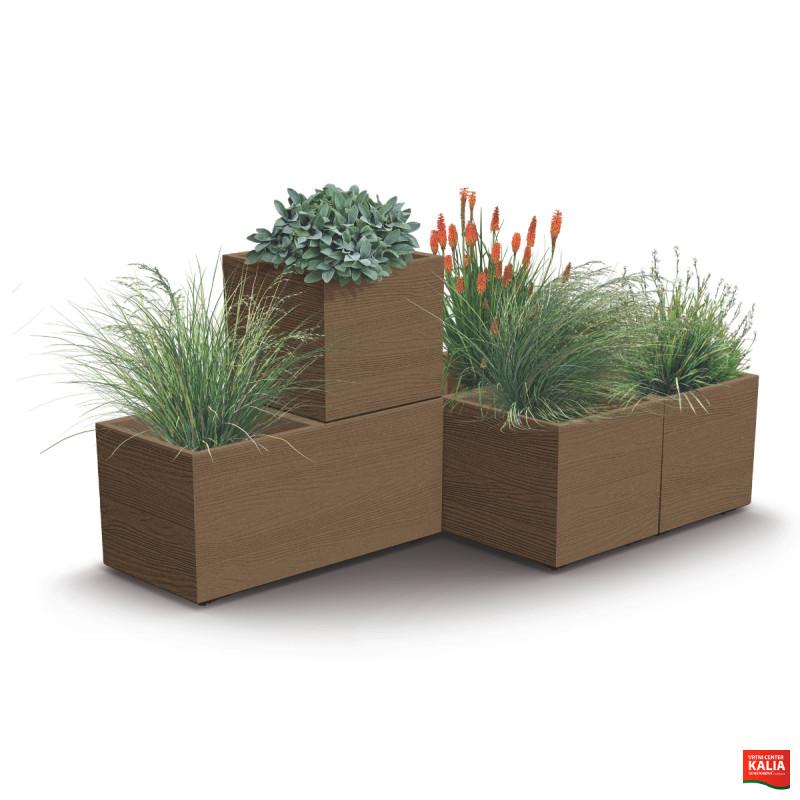 PVC Korito, Madera Case, 77x38.5x37 cm, v barvi lesa 