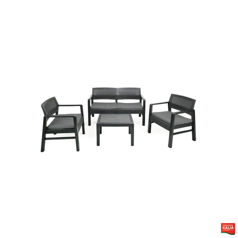 Garnitura Kilimajaro 4+1 antracit 
