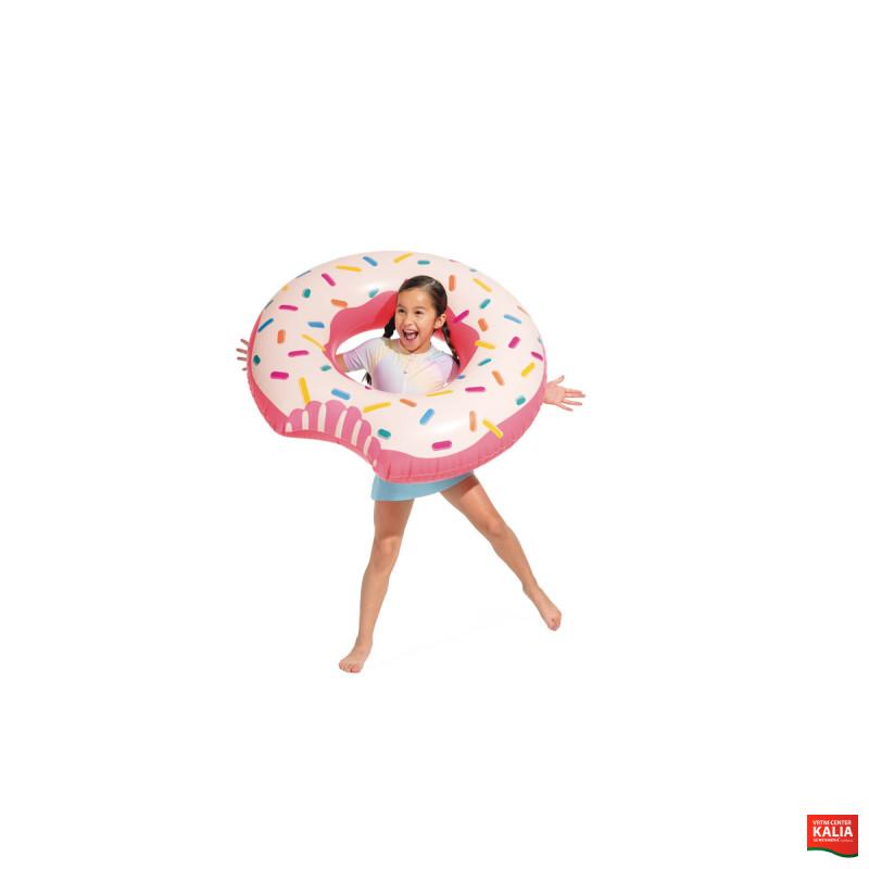 Obroč napihljiv Rainbow Donat tubes 1,07m 