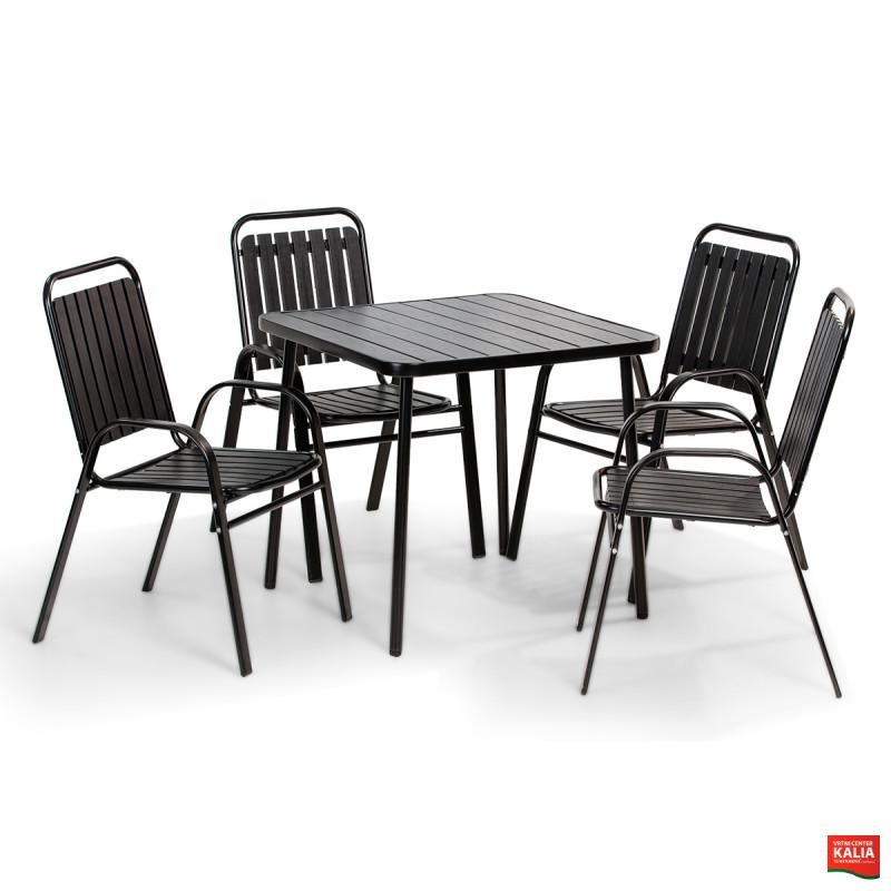 GARNITURA VRTNA ARUBA set 4+1 KOVINA 88821 