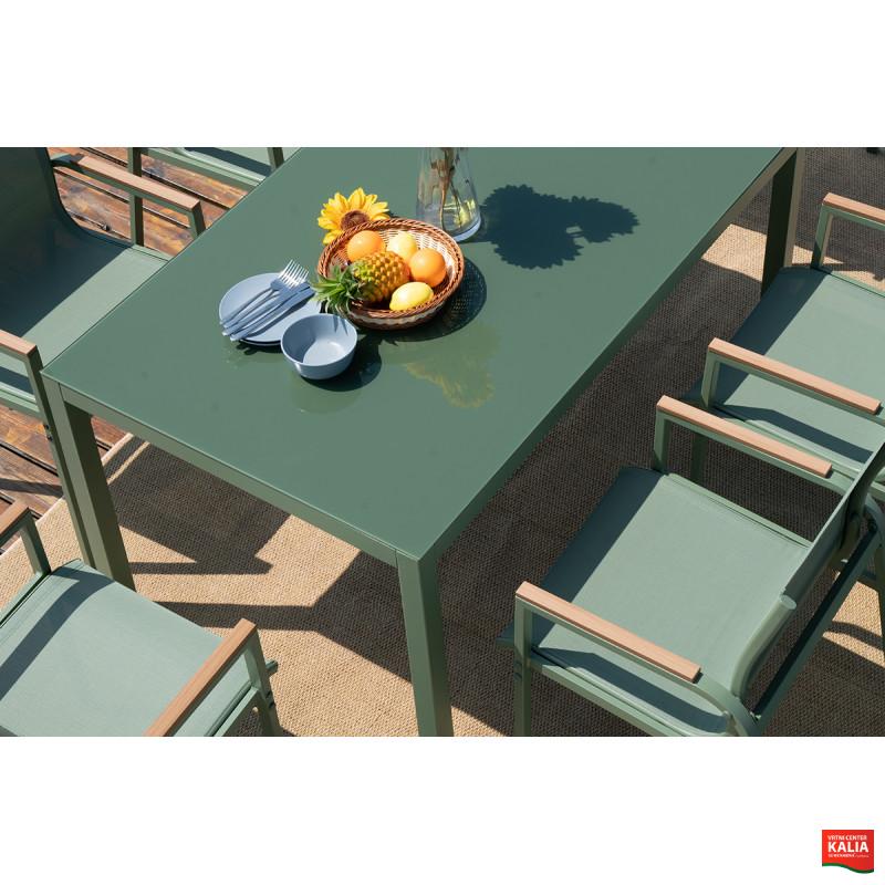 GARNITURA VRNTA OLIVE miza + 6 stolov 88822 