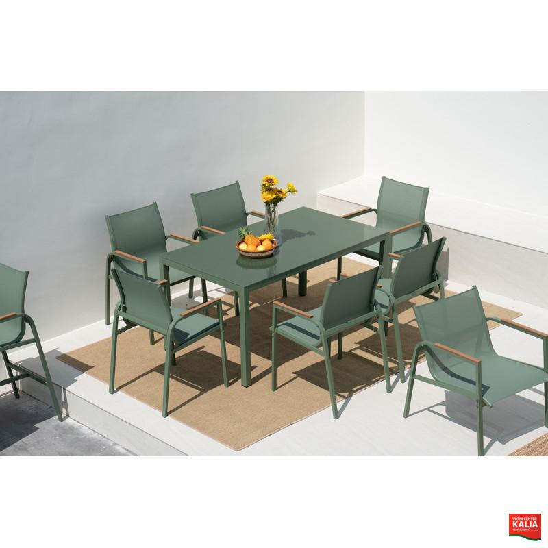 GARNITURA VRNTA OLIVE miza + 6 stolov 88822 