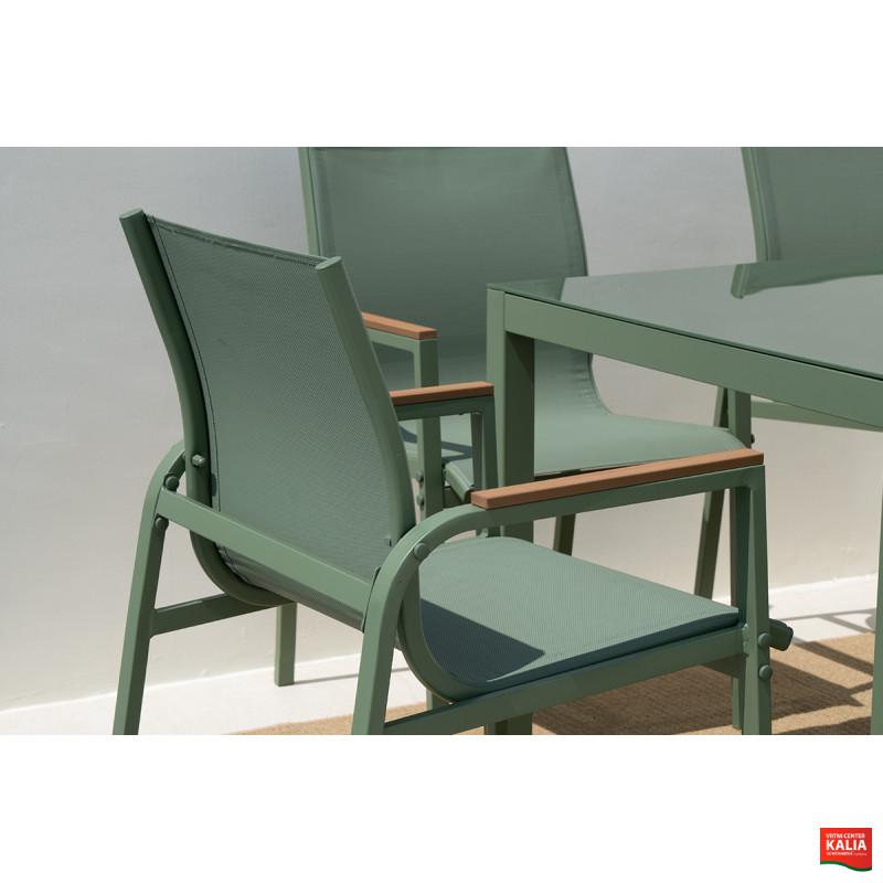 GARNITURA VRNTA OLIVE miza + 6 stolov 88822 