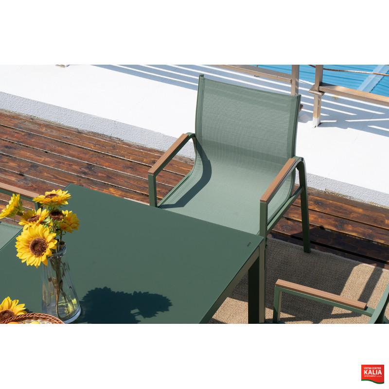 GARNITURA VRNTA OLIVE miza + 6 stolov 88822 