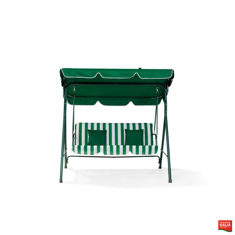 GUGALNICA DVOJNA MYKONOS Z BLAZINAMI ZELENO BELA 89245 