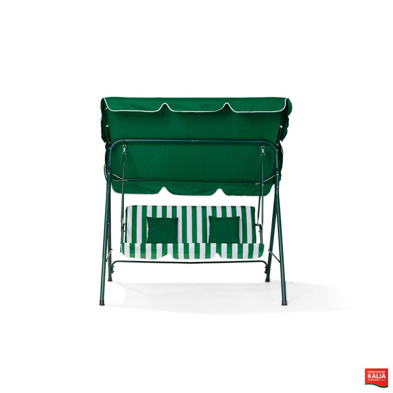 GUGALNICA DVOJNA MYKONOS Z BLAZINAMI ZELENO BELA 89245 