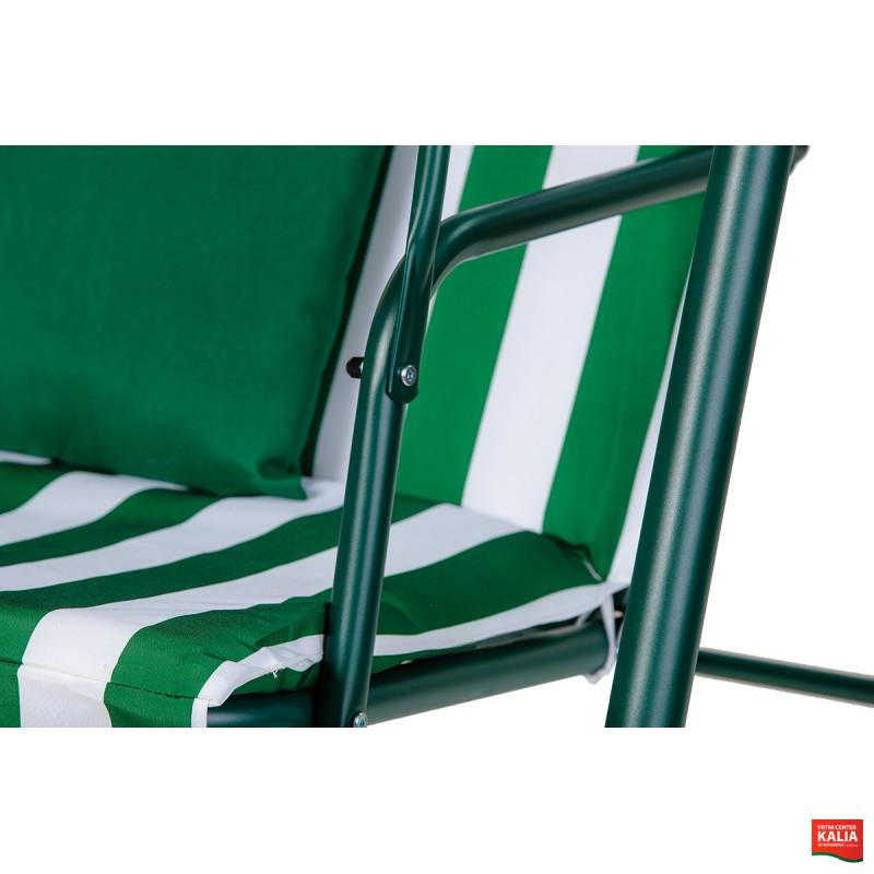 GUGALNICA DVOJNA MYKONOS Z BLAZINAMI ZELENO BELA 89245 